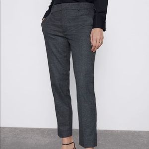 BNWT! ZARA plaid chino pants for women